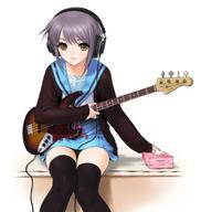 bass headphones nagato_yuki safe school_uniform // 454x480 // 31.3KB