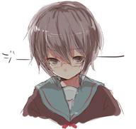glasses nagato_yuki safe school_uniform // 416x392 // 32.3KB
