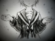 nagato_yuki safe school_uniform sketch // 1500x1133 // 2.1MB