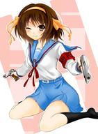 firearms safe school_uniform suzumiya_haruhi // 443x604 // 52.2KB